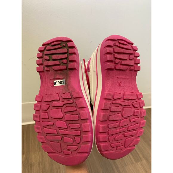 Girls Dream Pairs Pink Fuzzy Snow Boots Childrens Sz 13 - Picture 5 of 5